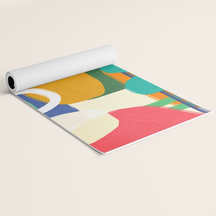 Modern Abstract Shape 02 Yoga Mat Gallery Image 2