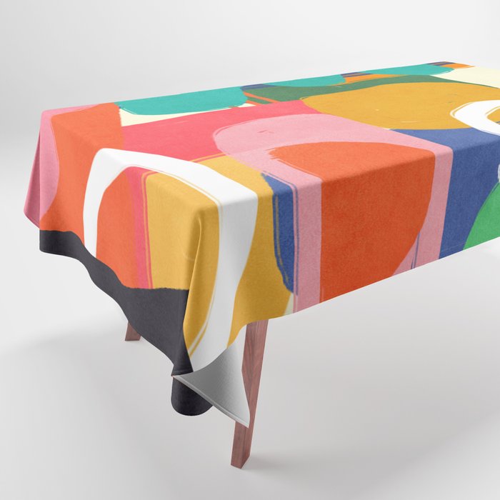 Modern Abstract Shape 02 Tablecloth Gallery Image 1