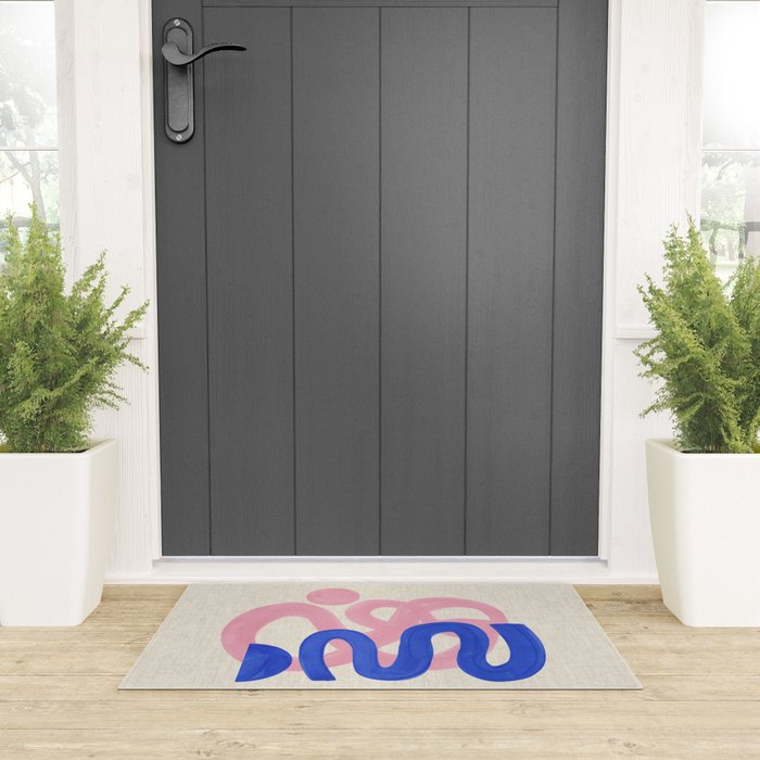 Pink Bloop Welcome Mat Gallery Image 3