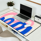 Pink Bloop Desk Mat Gallery Image 2