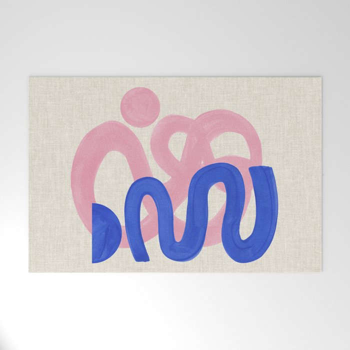 Pink Bloop Welcome Mat Gallery Image 1