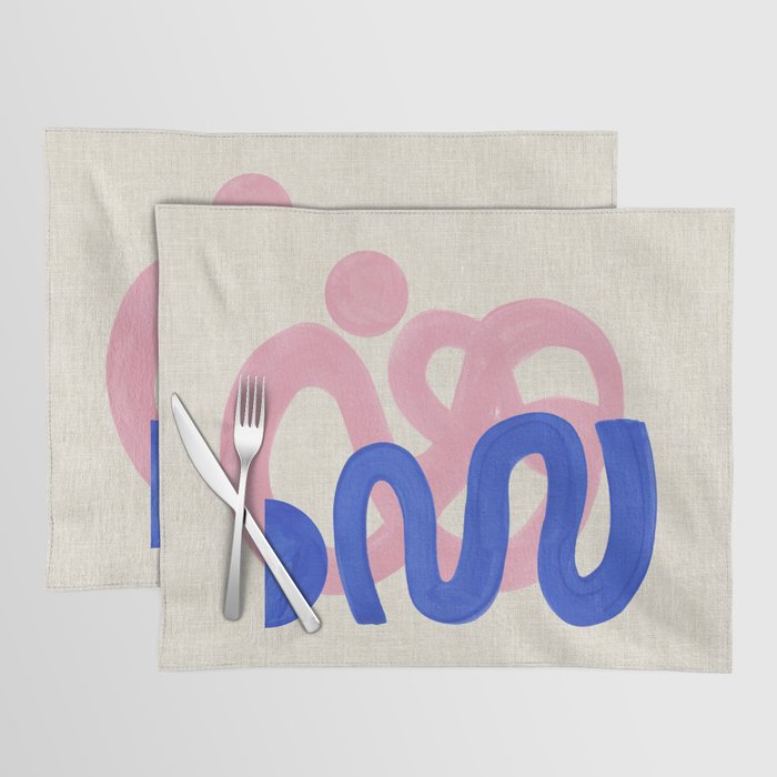 Pink Bloop Placemat Gallery Image 1