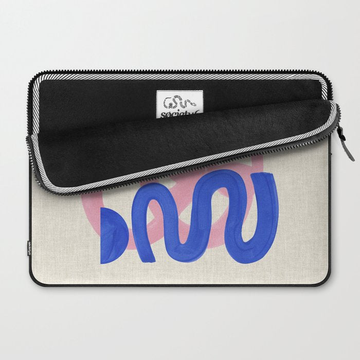 Pink Bloop Laptop Sleeve Gallery Image 2