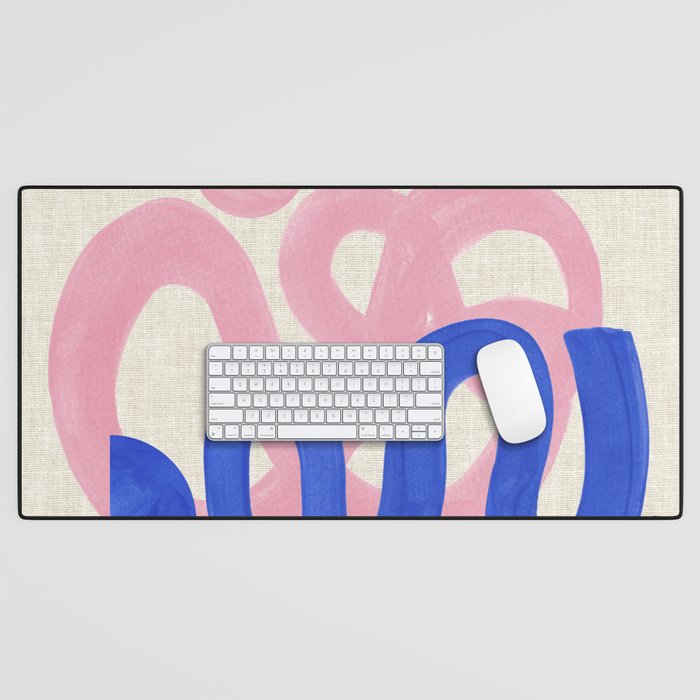 Pink Bloop Desk Mat Gallery Image 1