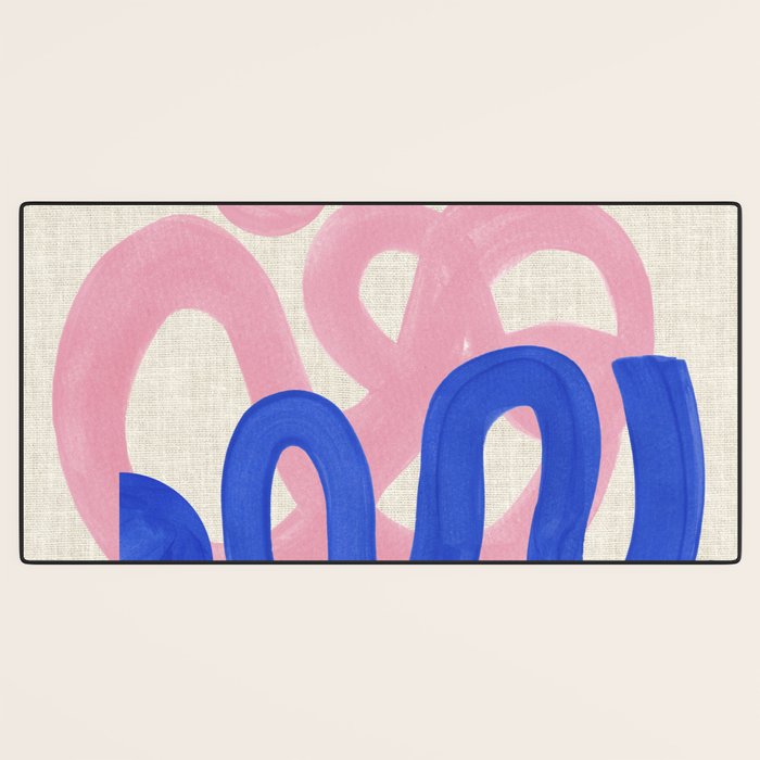 Pink Bloop Desk Mat Gallery Image 3