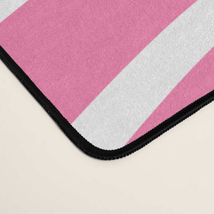 Wavy Stripes XXXIII - 90s Barbie Pink Desk Mat Gallery Image 4