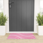 Wavy Stripes XXXIII - 90s Barbie Pink Welcome Mat Gallery Image 3