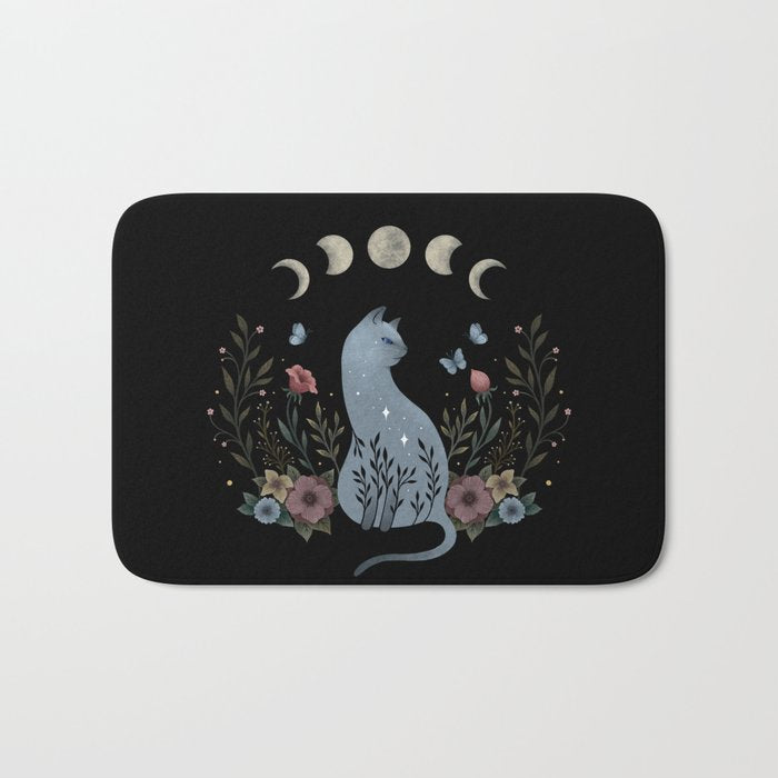 Cat on the Hill Bath Mat Gallery Image 1
