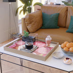 Pink Christmas Decorations Retro Baubles Serving Tray Gallery Image 2