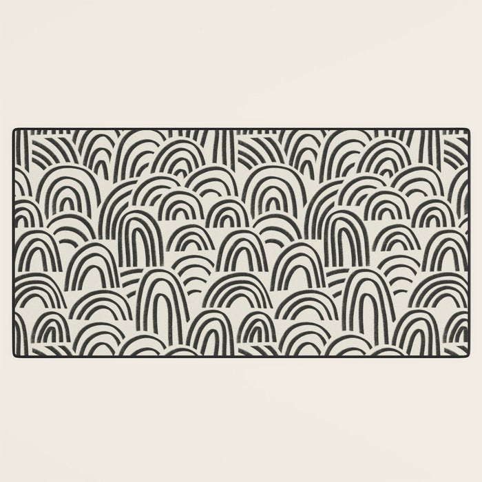 Charcoal Arches #1 Desk Mat Gallery Image 3