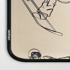 Minimal Snowboarders Line Art 2 Laptop Sleeve Gallery Image 3