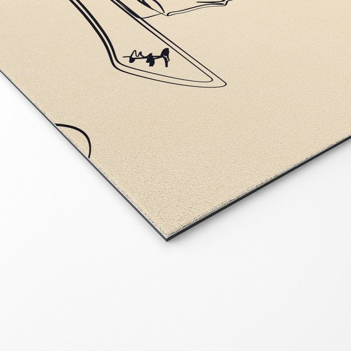 Minimal Snowboarders Line Art 2 Welcome Mat Gallery Image 2