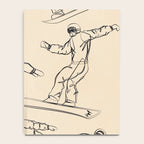 Minimal Snowboarders Line Art 2 Notebook Gallery Image 4