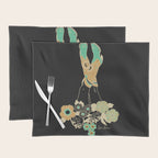 Love Stoned Cowboy Boots - Emerald, Cream, Black Placemat Gallery Image 1