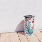Floral Antlers - Red & Navy Travel Mug Gallery Image 4