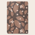 Coffee Leaves and Berries - Mocha Mousse Dark Cutting Board Gallery Image 1