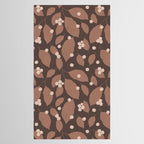 Coffee Leaves and Berries - Mocha Mousse Dark Tablecloth Gallery Image 2