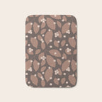 Coffee Leaves and Berries - Mocha Mousse Dark Bath Mat Gallery Image 1