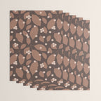 Coffee Leaves and Berries - Mocha Mousse Dark Wrapping Paper Gallery Image 3