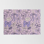 Purple Bow Print Rug Gallery Image 2