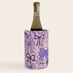Purple Bow Print Wine Chiller Gallery Image 1