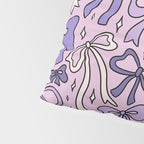 Purple Bow Print Pillow Sham Gallery Image 4