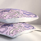 Purple Bow Print Pillow Sham Gallery Image 3