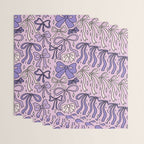 Purple Bow Print Wrapping Paper Gallery Image 3