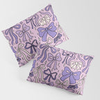 Purple Bow Print Pillow Sham Gallery Image 3
