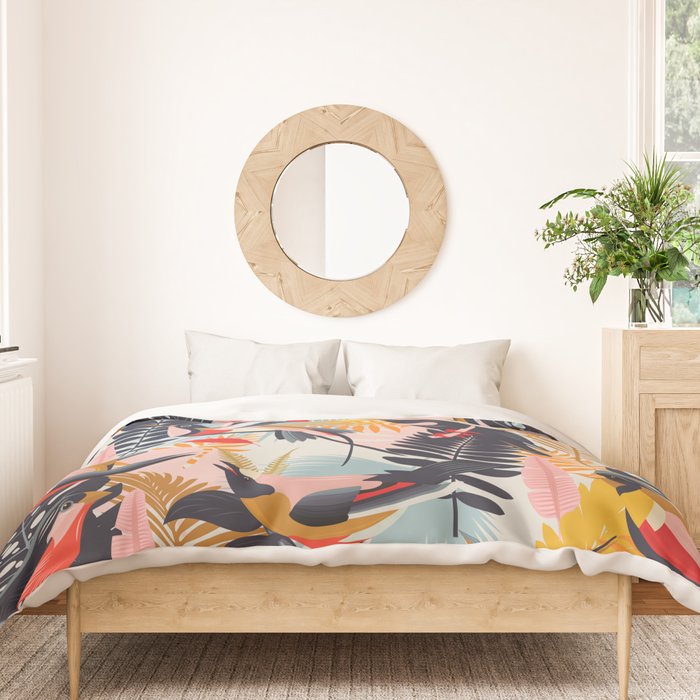 Paradise Birds II. Duvet Cover Gallery Image 3