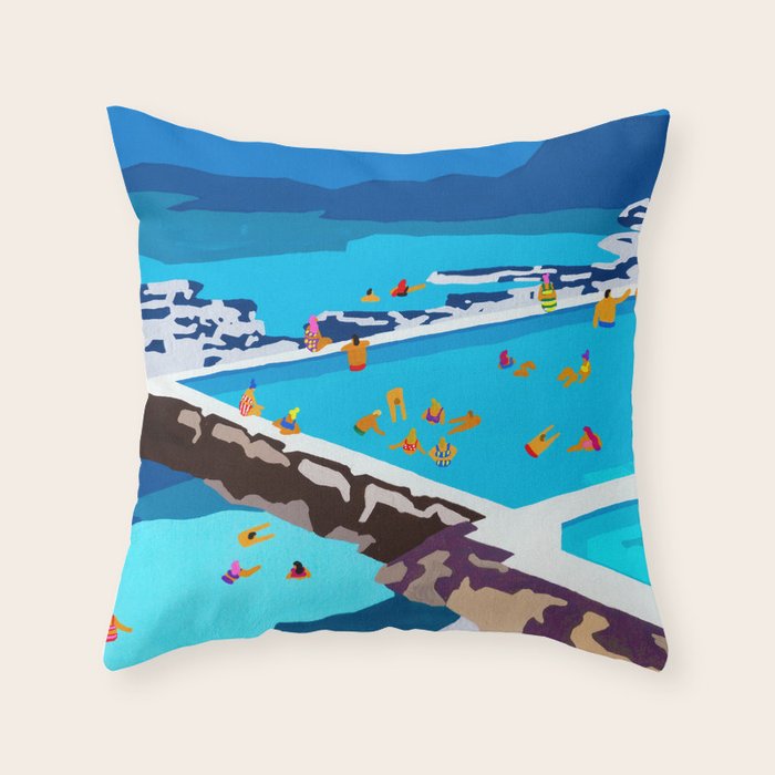 Iceberg pools Throw Pillow Gallery Image 1