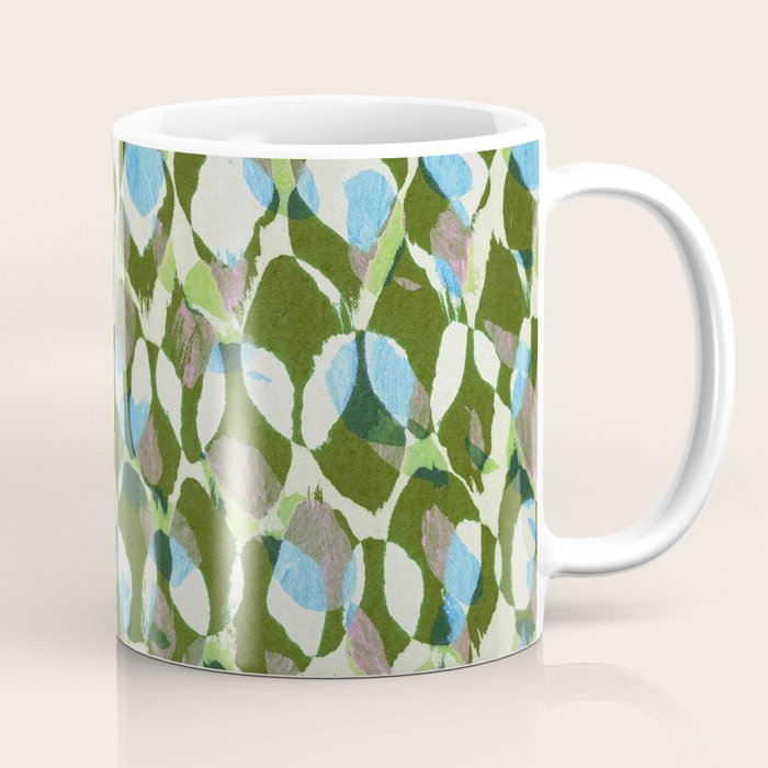 Pure Strokes #3 / Green & Blue Coffee Mug Gallery Image 1