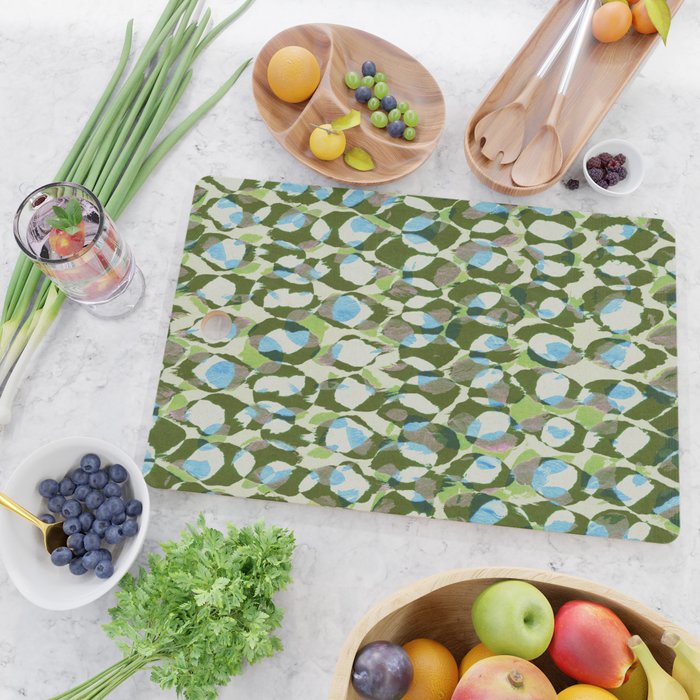 Pure Strokes #3 / Green & Blue Cutting Board Gallery Image 2