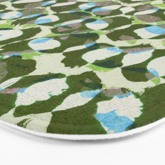Pure Strokes #3 / Green & Blue Bath Mat Gallery Image 3