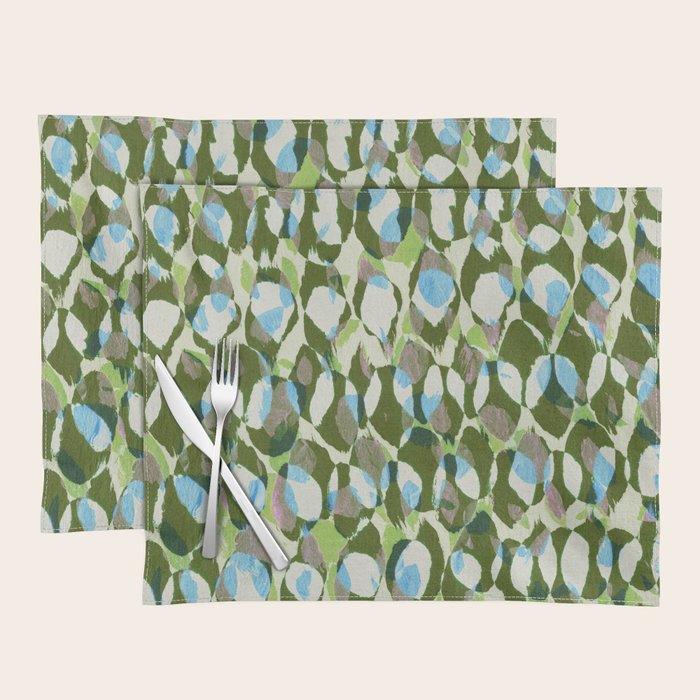 Pure Strokes #3 / Green & Blue Placemat Gallery Image 1