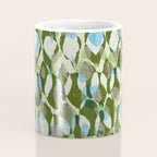 Pure Strokes #3 / Green & Blue Coffee Mug Gallery Image 4