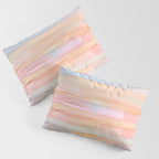 Abstract Watercolor Waves in Peach Sunrise Pillow Sham Gallery Image 3