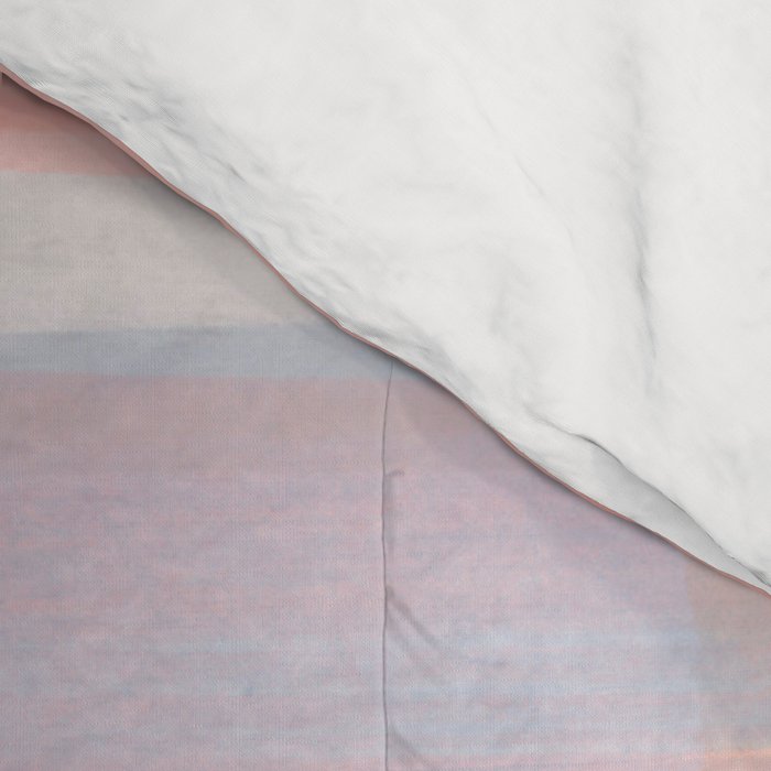 Abstract Watercolor Waves in Peach Sunrise Comforter Gallery Image 4