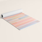 Abstract Watercolor Waves in Peach Sunrise Yoga Mat Gallery Image 2