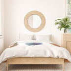 Colorful Magical Mystical Feathers Watercolor Painting Nature Tribal Patterns White Background Duvet Cover Gallery Image 3