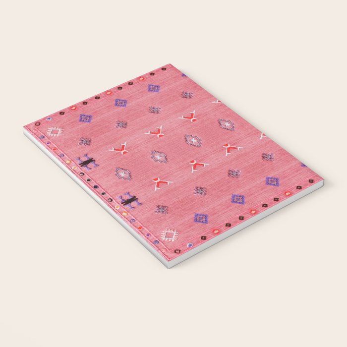 Lovely Pink Oriental Traditional Moroccan Handmade Printable Style  Notebook Gallery Image 3