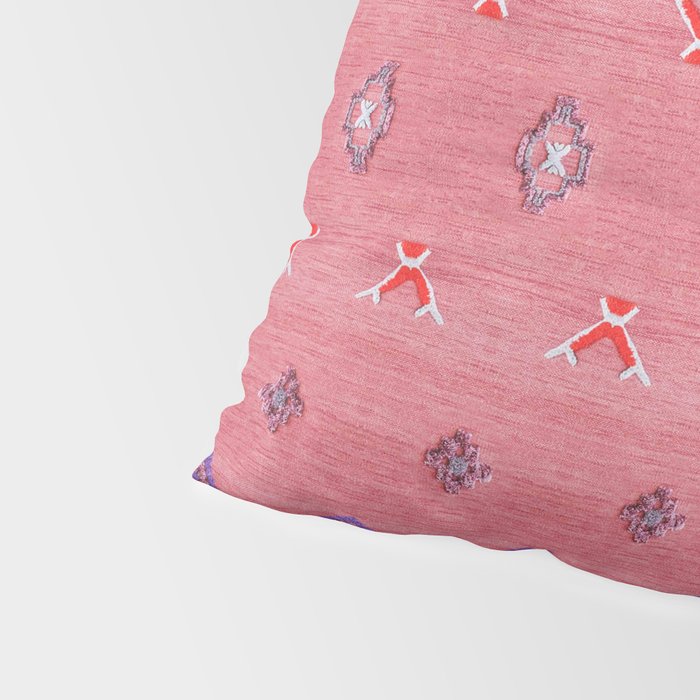 Lovely Pink Oriental Traditional Moroccan Handmade Printable Style  Pillow Sham Gallery Image 4