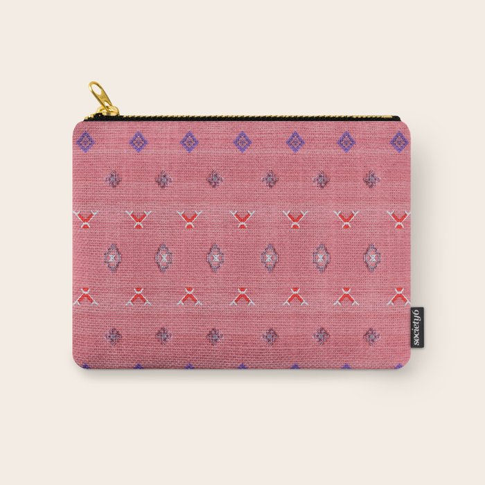 Lovely Pink Oriental Traditional Moroccan Handmade Printable Style  Carry All Pouch Gallery Image 1