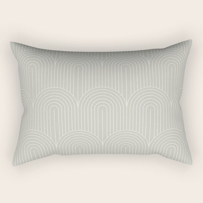 Art Deco Arch Pattern LXI Rectangular Pillow Gallery Image 1