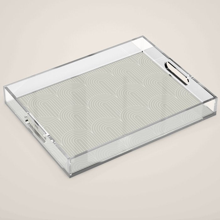 Art Deco Arch Pattern LXI Acrylic Tray Gallery Image 1