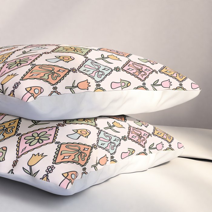 Spring Diamond Print Pillow Sham Gallery Image 3