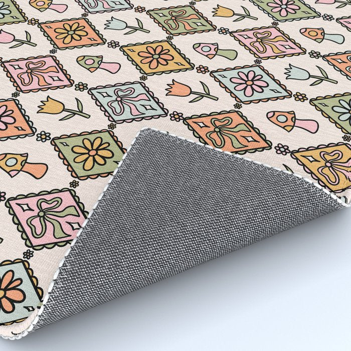 Spring Diamond Print Rug Gallery Image 4