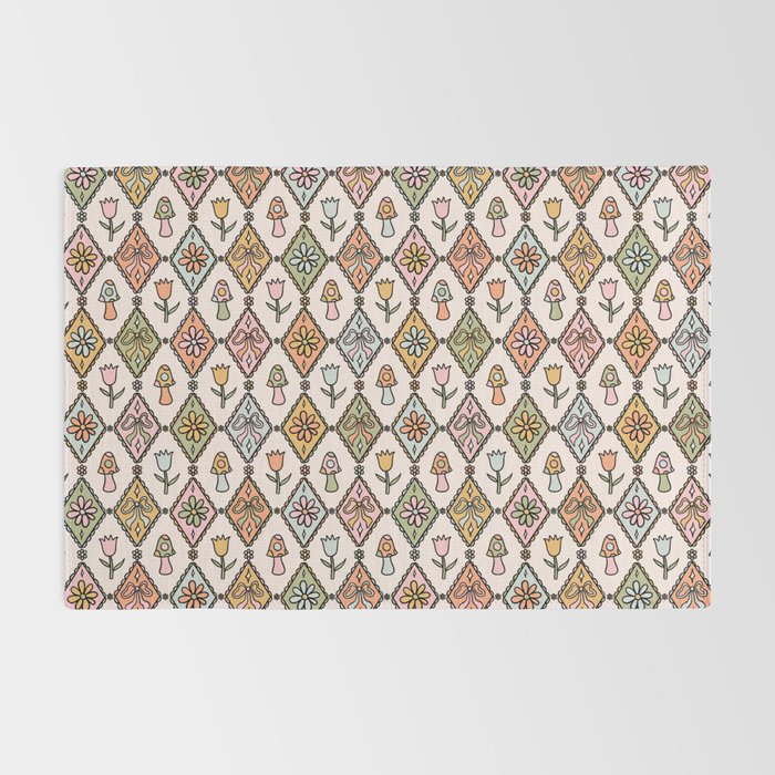 Spring Diamond Print Rug Gallery Image 2