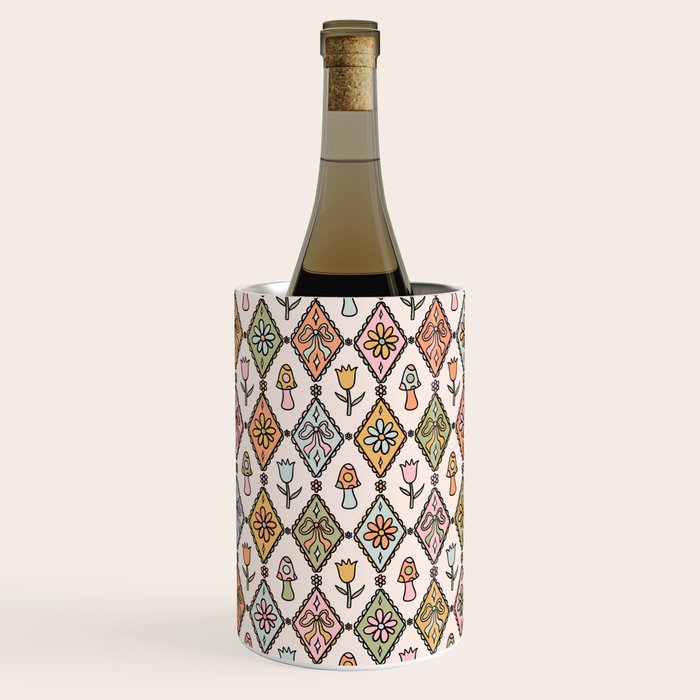 Spring Diamond Print Wine Chiller Gallery Image 1