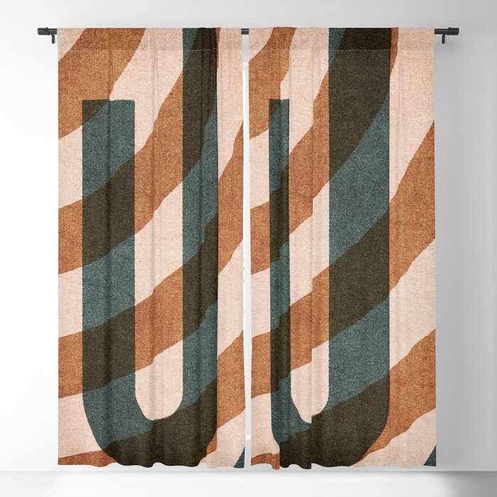ABSTRACT ALPHABET / Decorative J Window Curtain Gallery Image 5
